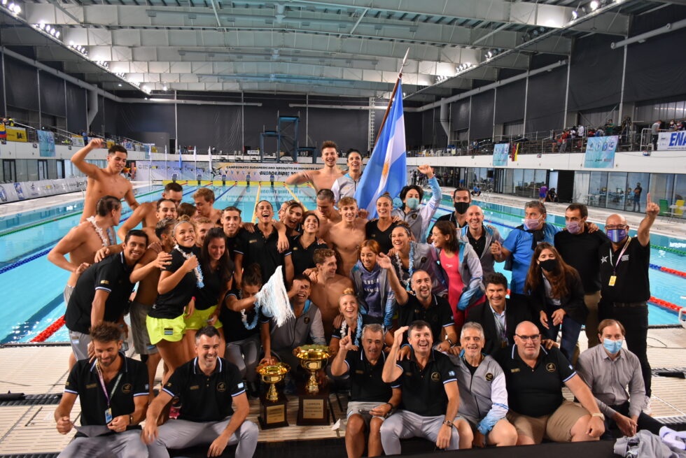 Con aporte santafesino, Argentina ganó el Sudamericano de Deportes Acuáticos despúes de 55 años