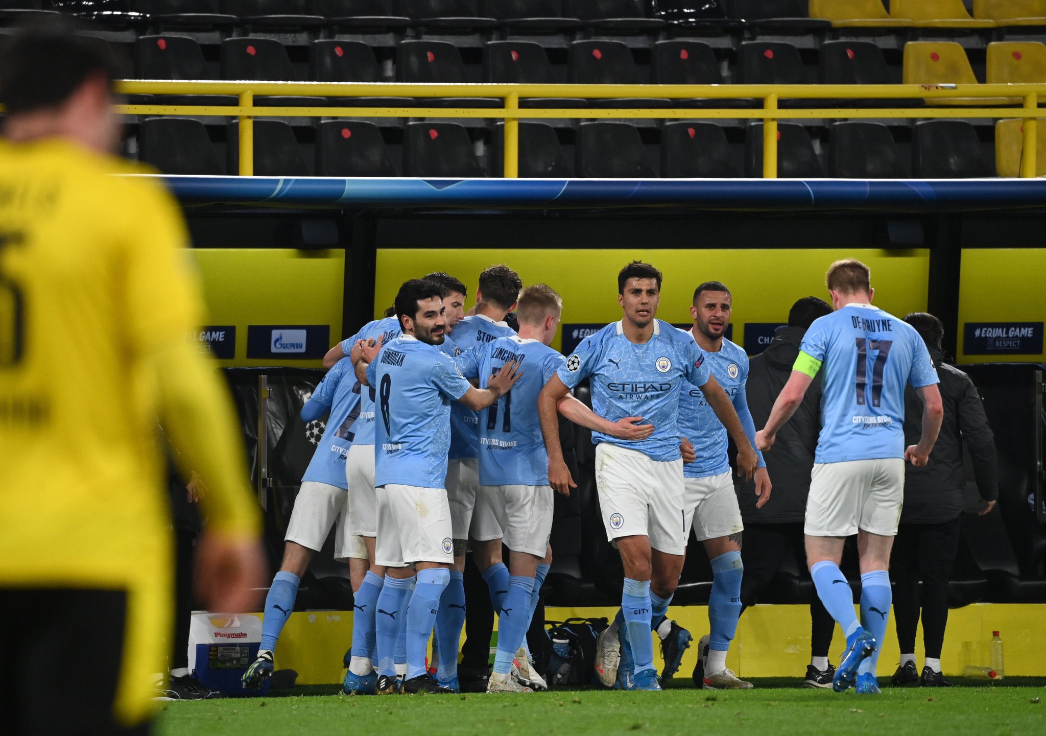 El Manchester City venció al Borussia Dortmund y es semifinalista de la Champions League