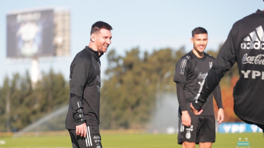 Lionel Messi entrenó con la Selección Argentina