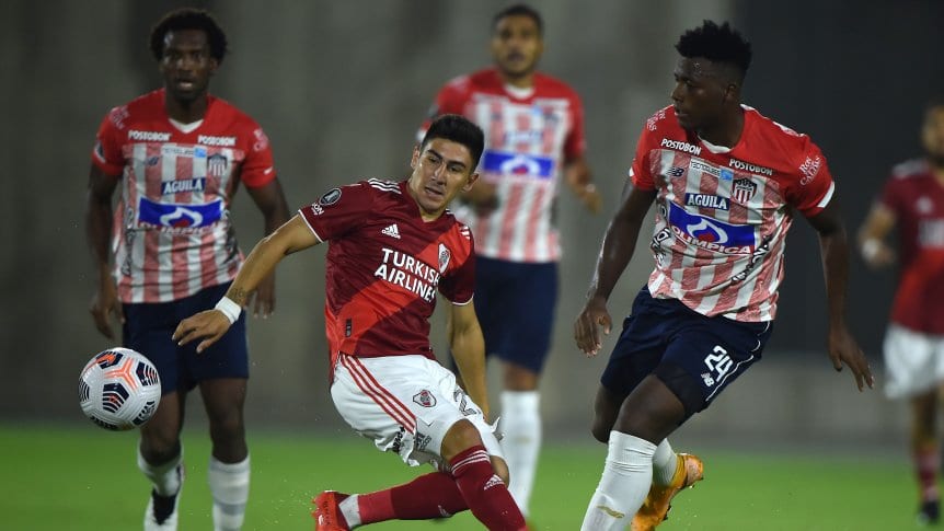 River logró un empate agónico con Junior antes del Superclásico
