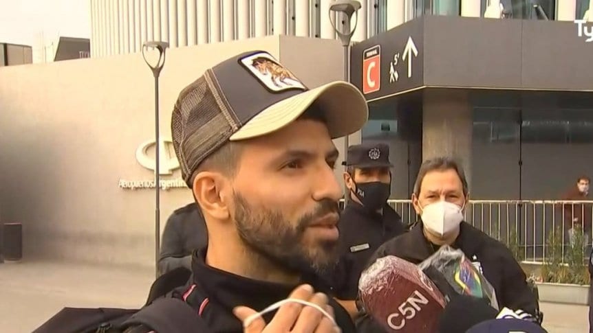 Agüero en Argentina: su opinión sobre la Copa América, Barcelona y una perlita