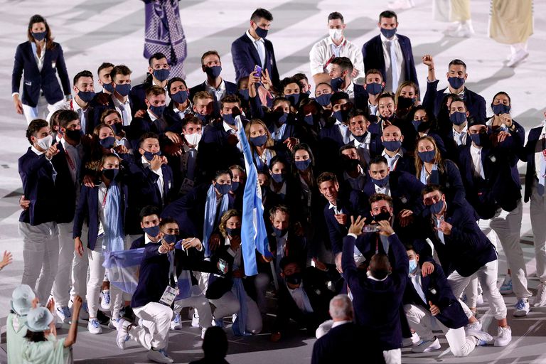 Argentina presente con sus atletas en la ceremonia inaugural de Tokio 2020