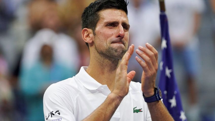 El desconsolado llanto de Djokovic en plena final