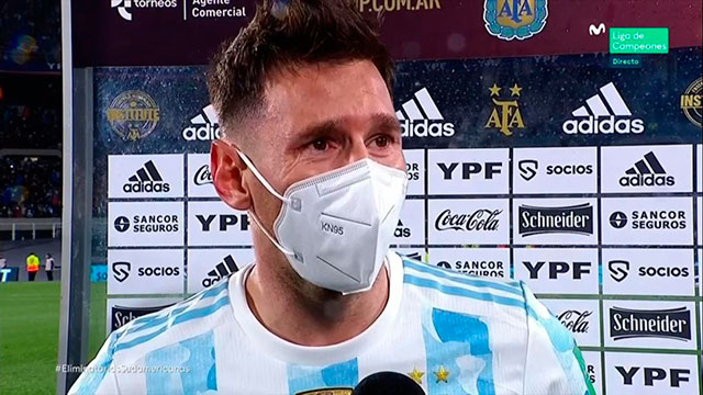 Las lágrimas de Messi: «Hace mucho que soñaba con esto»