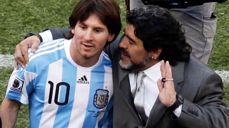 Messi, a un año de la muerte de Diego