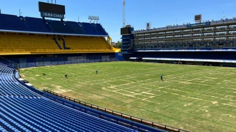 Video: Cómo está la cancha de Boca a 10 días de recibir a Colón