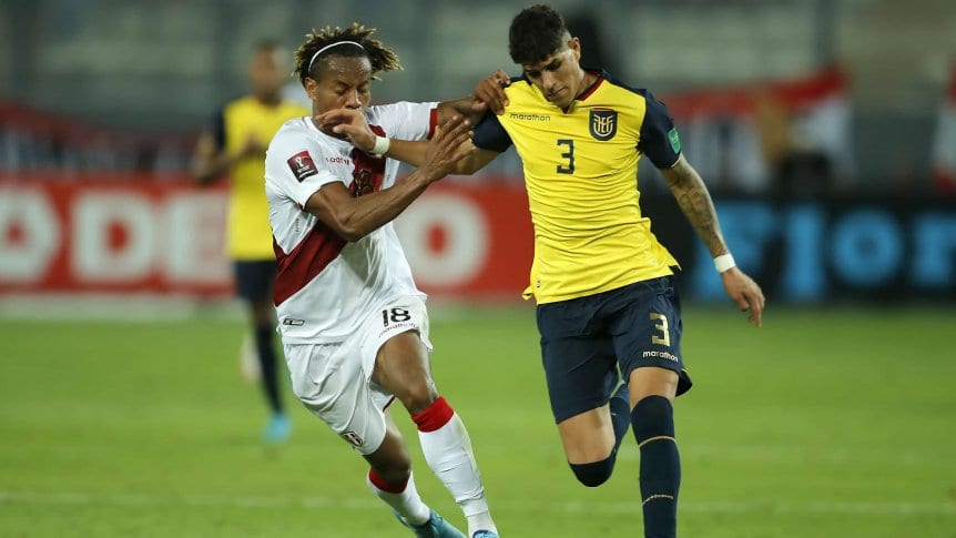 Ecuador empató de visitante con Perú y se aseguró al menos el repechaje