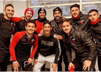 Fotos: así se despidieron Burian y Aliendro de sus compañeros