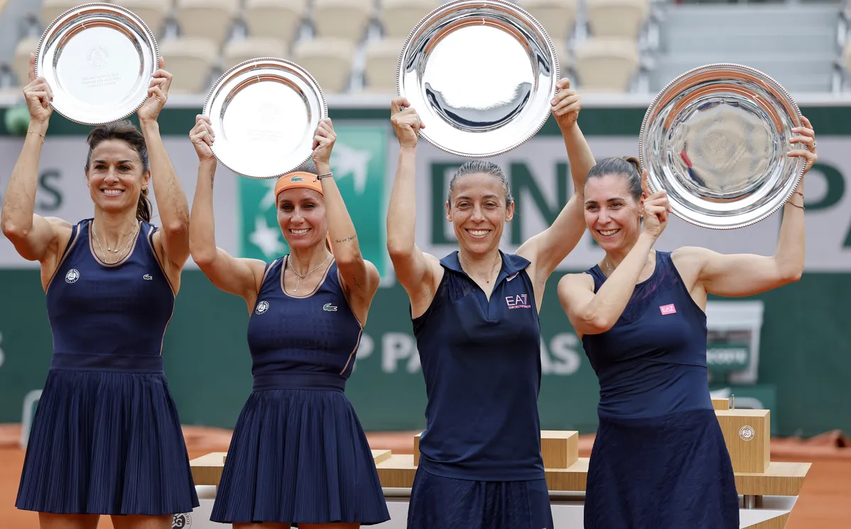 Gabriela Sabatini y Gisela Dulko se quedaron con el 2do puesto del Torneo Leyendas de Roland Garros