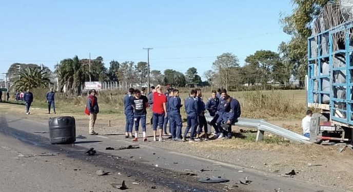 Los lesionados del plantel de Unión luego del accidente recibieron el alta médica