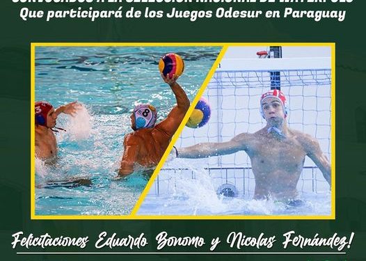 Dos santafesinos en la selección Argentina de Waterpolo