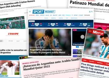 El mundo habla de la derrota Argentina: “Desastre Mundial” y “Arabia hace llorar a Messi”: