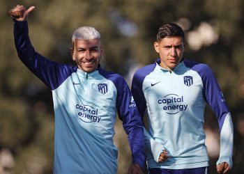 De Paul, Molina y Correa se entrenaron con Atlético de Madrid