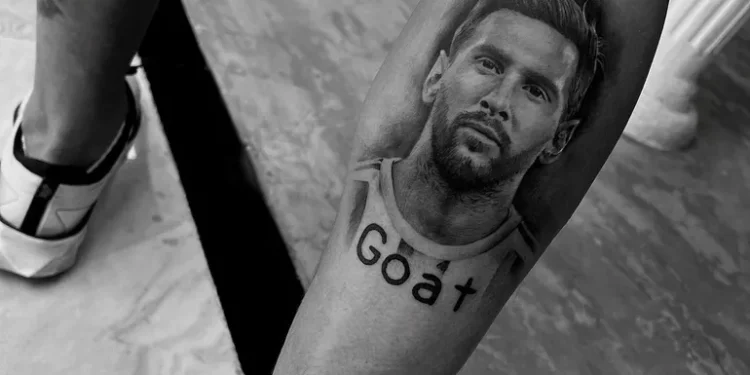 El extraordinario tatuaje de un ex Colón en dedicación a Messi