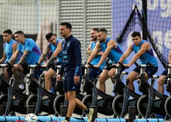 Argentina regresó a los entrenamientos: visitas, clima agradable y bicicletas