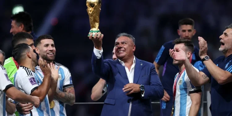 El posteo de Claudio Fabián Tapia por la obtención de la Copa del Mundo