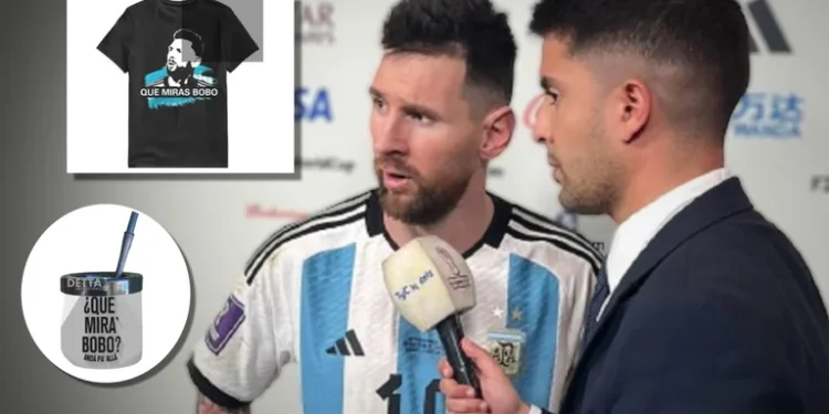 “Qué mirás, bobo”: ya es furor el merchandising con la frase del enojo de Messi