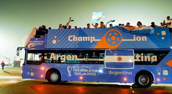 Los campeones del mundo ya están volando hacia la Argentina