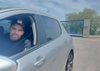 Marcos Acuña visitó el predio Tita Mattiussi