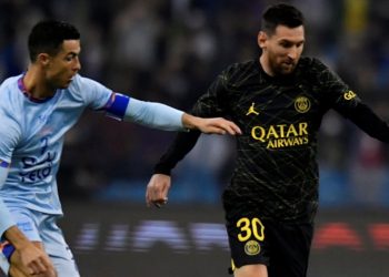Con Messi y Ronaldo como protagonistas del encuentro, PSG le ganó al Riyadh dirigido por Gallardo