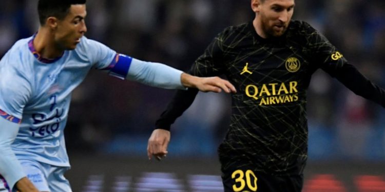 Con Messi y Ronaldo como protagonistas del encuentro, PSG le ganó al Riyadh dirigido por Gallardo
