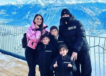 Furor en las redes: Messi y sus «días en familia» en los Alpes suizo