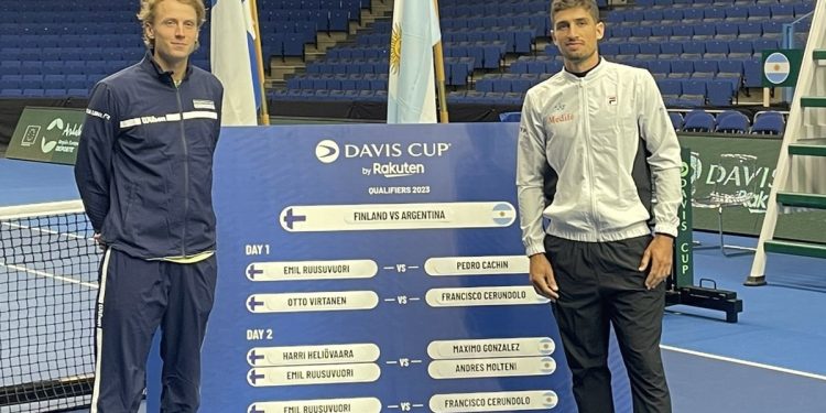 Pedro Cachín jugará contra Ruusuvuori en el arranque de la Copa Davis