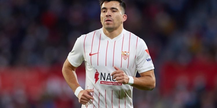 Marcos Acuña alcanzó los 100 partidos con el Sevilla