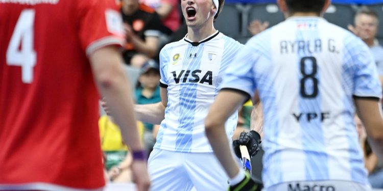 Argentina obtuvo su segunda victoria en el Mundial de Hockey Indoor
