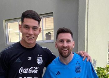 El sueño del pibe: el arquero de Unión Froilan Díaz entrenó con los campeones del mundo