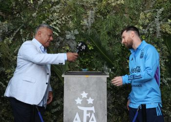 Unión estuvo en Ezeiza en el homenaje a Messi y a los campeones