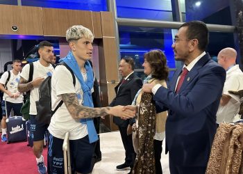 La Selección Argentina llegó a Indonesia para disputar el segundo amistoso