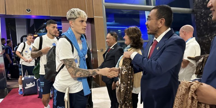 La Selección Argentina llegó a Indonesia para disputar el segundo amistoso