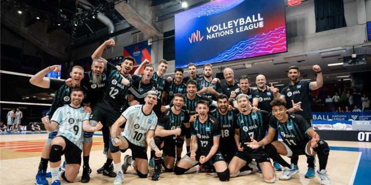 Argentina debutó con un triunfazo en la Nations League de Vóleibol