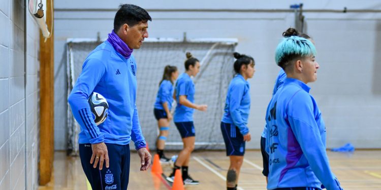 Por las intensas lluvias, la Selección Argentina entrenó bajo techo en Auckland