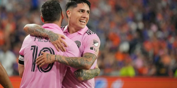 Facundo Farías fue titular en la victoria del Inter de Miami ante New York Red Bulls