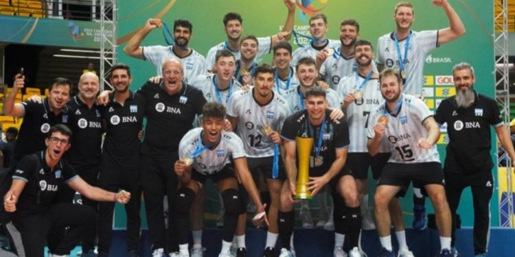 Triunfazo argentino ante Brasil para ser Campeón Sudamericano de Vóley