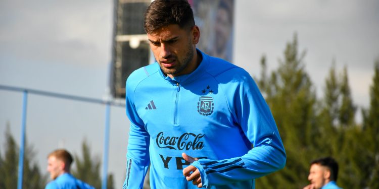 Las primeras fotos de Santi Pierotti entrenando con la Selección Argentina