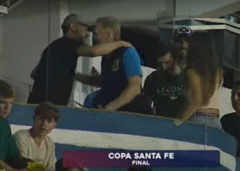 El Kily González, presente en Rafaela para ver la final de la Copa Santa Fe