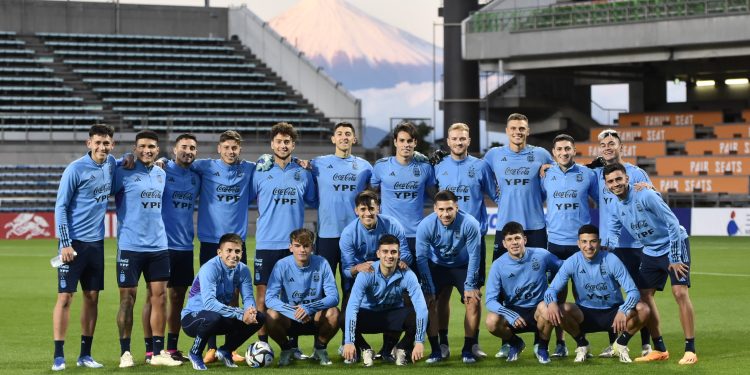 La Selección Argentina Sub 23 entrenó por última vez antes de enfrentar a Japón