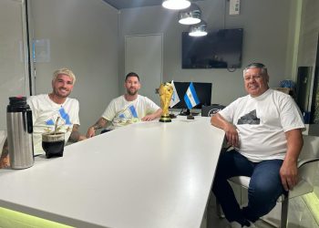 Tapia, Messi y De Paul respetaron su cábala antes de un nuevo partido de la Selección Argentina
