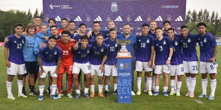La Selección Argentina Sub 23 cerró el ciclo de amistosos con una nueva victoria ante Ecuador