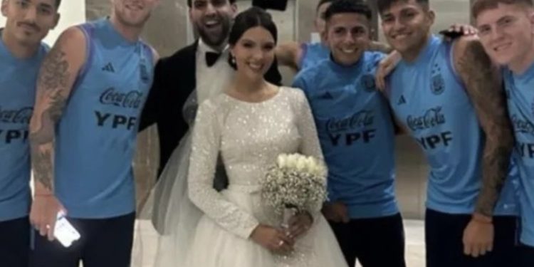 La particular foto de la Selección Argentina Sub 23 en plena disputa del Preolímpico