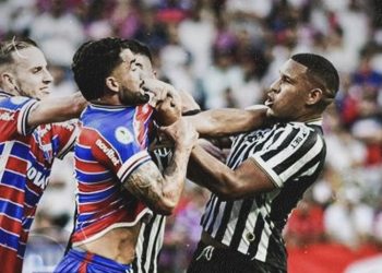 Picante clásico de Brasil con gol de Machuca y expulsión de Brítez