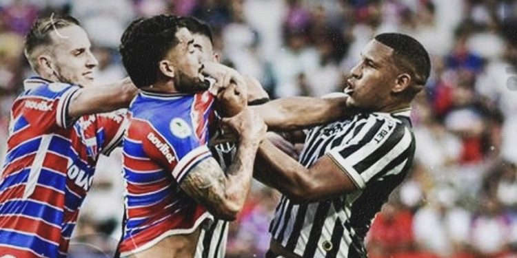 Picante clásico de Brasil con gol de Machuca y expulsión de Brítez