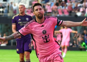 Messi marcó un doblete en la goleada del Inter Miami en el clásico