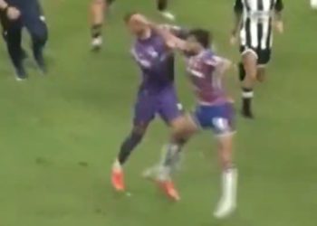 Video: Brítez, a las piñas tras perder la final del Campeonato Cearense