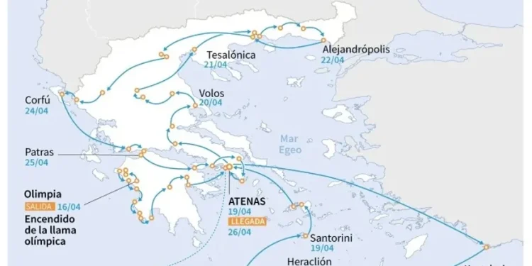 Grecia entrega la llama olímpica a los organizadores de París