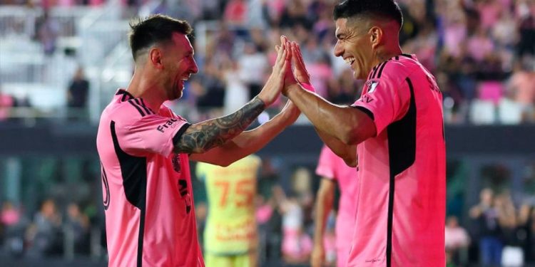 Inter Miami ganó con un gol de Messi y triplete de Suárez