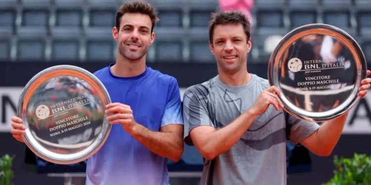 Zeballos estrenó el N°1 del mundo de dobles con un título en Roma